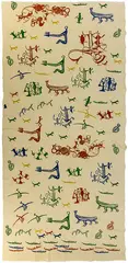 A.R.D. Fairburn, Hand stamped curtain