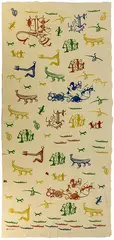 A.R.D. Fairburn, Hand stamped curtain