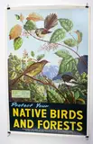 ‘Protect your Native Birds and Forests’ poster by M.A. Poulton for New Zealand Railways Studio, sold Sep 2015