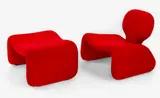 Oliver Mourge, Djinn chair and matching ottoman