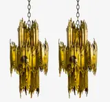 Tom Greene, A pair of Brutalist ceiling lamps