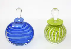 Lyndon Over, Two glass perfume bottles