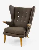 Svend Skipper for Mobelfabrik, Rare model 91 “Papa Bear’ wingback armchair