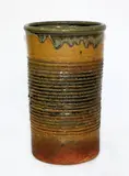 Large cylindrical stoneware brushpot by Len Castle, sold Sep 2015