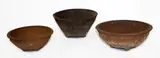 Len Castle, Three early stoneware planters