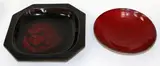 Porcelain red glazed bowl by Len Castle, sold Sep 2015