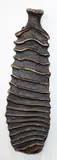 Unusual large hanging form ribbed bottle vase by Len Castle, sold Sep 2015