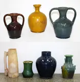 Two handled pottery vases and a lamp base by Jova Rancich, sold Sep 2015