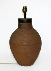 Stoneware lamp base by Len Castle, offered Sep 2015