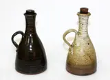 Two stoneware oil bottles by Peter Stichbury, sold Sep 2015