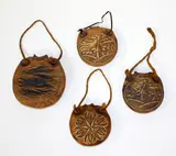 Del Noakes, Four small stoneware wall vases