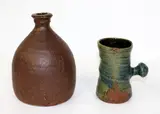 Stoneware wine bottle by Barry Brickell, sold Sep 2015
