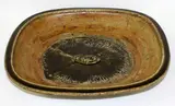 Large stoneware platter by Len Castle, sold Sep 2015