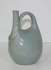 Early prototype stoneware pourer by Len Castle, sold Sep 2015