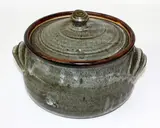 Stoneware lidded casserole dish by Len Castle, offered Sep 2015