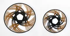 Two circular platters by Ruth Castle, sold Sep 2015
