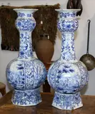 18th century by Large pair of Delft blue and white vases, sold Sep 2015