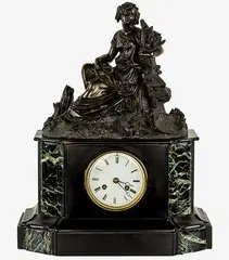 19th century by Marble mantle clock, offered Feb 2015