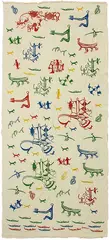 A.R.D. Fairburn, Rare hand stamped curtain