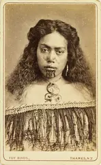 Portrait of a young Ngati Maru woman by Foy Brothers, sold Feb 2015