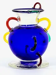 Ettore Sottsass for Memphis, A good mid -1980s Mizar glass vase
