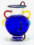 Ettore Sottsass for Memphis, A good mid -1980s Mizar glass vase