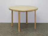 Alvar Aalto for Artek, Circular birch dining table