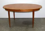 Extending teak dining table by Niels Kofoud for Hornslet, offered Feb 2015