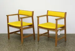 Org Mogensen, Pair of oak armchairs
