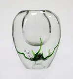 Glass seaweed vase by Vicke Lindstrand for Kosta Boda, offered Feb 2015