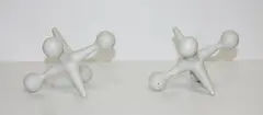 White metal Jax bookends by George Nelson, sold Feb 2015