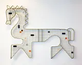 Fredrick Weinberg, 1950s horse wall sculpture