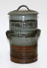 Stoneware crock by Peter Stichbury, sold Feb 2015