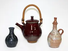 Stoneware teapot by Peter Stichbury, sold Feb 2015