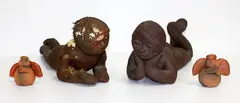 Wailin Elliot, Pair of terracotta Angel figures