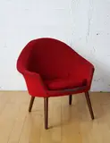 Hans Olsen, Rare teak framed lounge chair