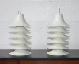 Pair of Tip-top aluminium hanging lights by Jorgen Gammelgaard for Fog and Morup, offered Oct 2014