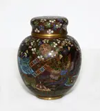 Small Japanese cloisonné jar, Meiji period