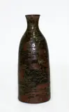 Shoji Kamoda [attrib.], Small stoneware bottle with ash glaze