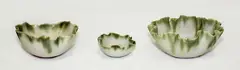 Joan Wiley, Three shaped porcelain dishes