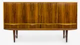 Four door Palisander rosewood tall sideboard by Erik Buch for Skovby Mobelfabrik Danish, sold Oct 2014
