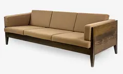 Marcel Wanders for Moooi, Slick lowline solid oak framed 3-seater sofa
