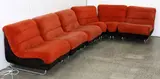 Seven piece modular sofa by Rodney Kinsman for Overman Sweden., offered Oct 2014