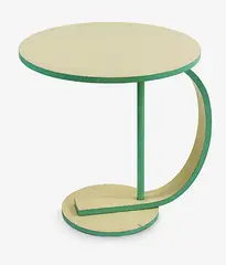 Garth Chester, Rare white and green painted side table