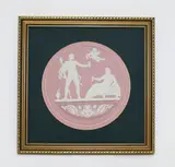 for 2008 by Wedgewood pink and white jasperware plaque, offered Oct 2014