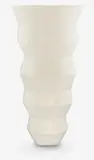 John Parker, Large and impressive mat white Zigzag vase