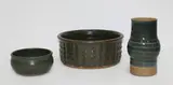 Simon Engelhard, Stoneware bowl, vase and small bowl