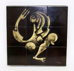 Peter Janssen, Nine ceramic tiles