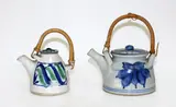 Barry Hockenhull teapot, and Sally Vinsen teapot