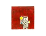 Ted Dutch, Red glazed ceramic tile
